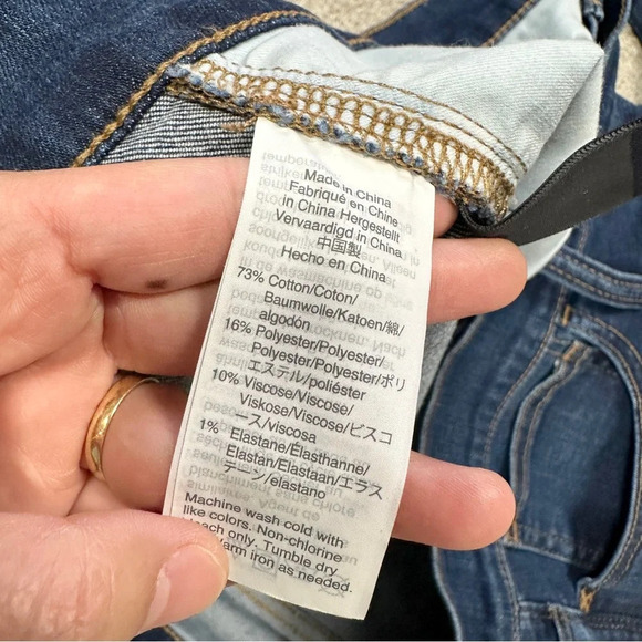 Madewell Roadtripper Jeans Skinny Leg High-Rise Blue Plus Size 37P - Picture 11 of 16